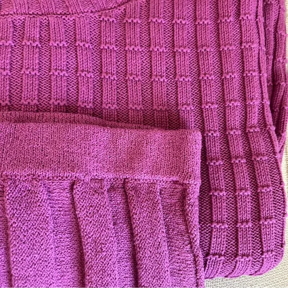 NEW Free People Kenzie Sweater Knit Set - Cactus Rose Pink Casual Cotton