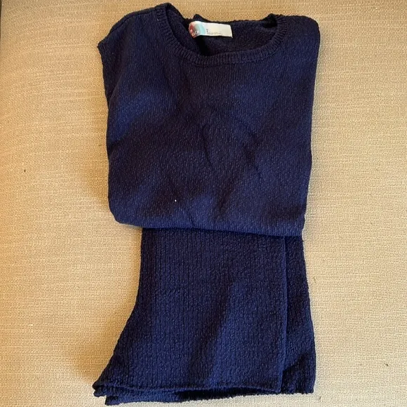 NEW Free People Miranda Sweater Co-Ord Two-Piece Set - Navy Blue