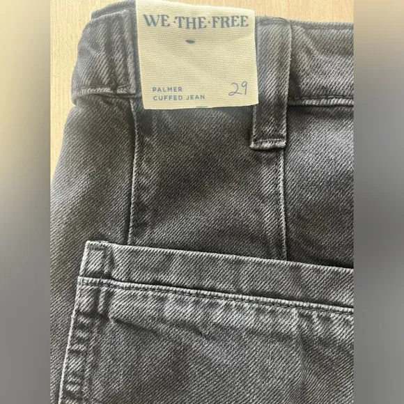 NEW Free People We The Free Palmer Cuffed Jeans