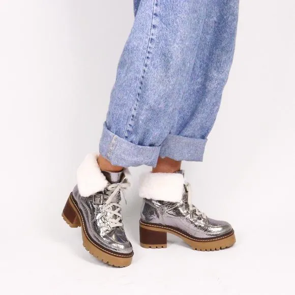 NEW FREE PEOPLE women's cozy jasper hiker in pale pewter