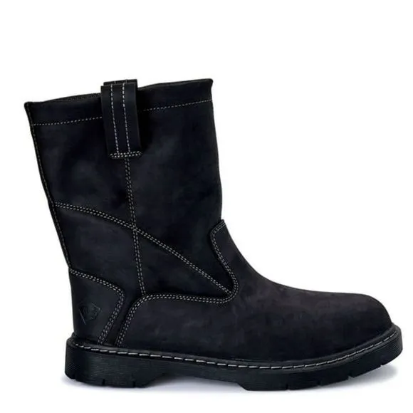 NEW Herman Survivors Men's Theo Pull On Steel Toe Work Boots Black Size 14‎ &amp; 9