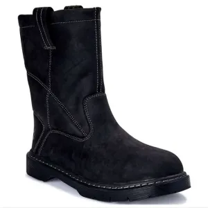 NEW Herman Survivors Men's Theo Pull On Steel Toe Work Boots Black Size 14‎ &amp; 9