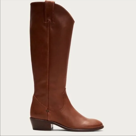 New in Box FRYE Carson Pull On Wide Calf Riding Boot