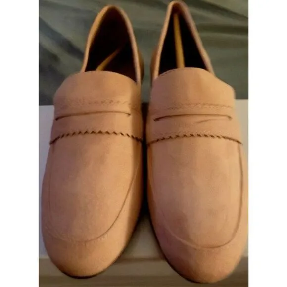 New In Box J. Jill Womens Flat Shoes Suede Slip ons Size 8 Rose‎ Petal