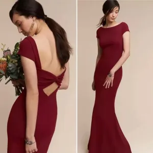 NEW Katie May BHLDN Madison Dress Gown 14 Bordeaux Bridesmaid Formal Wedding