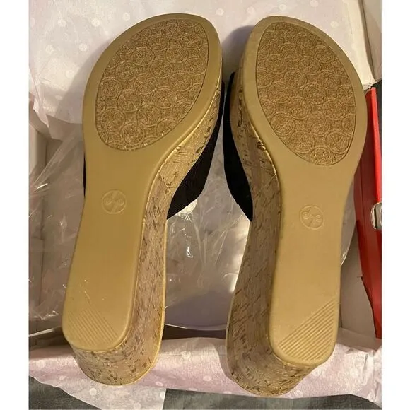New Lindsay Phillips Devon Wedge Platform Sandals Sz 9 with 2 extra new intercha