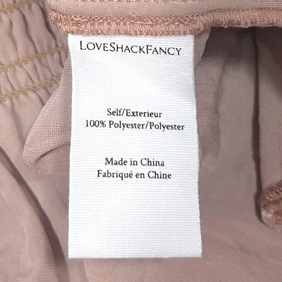 NEW Love Shack Fancy Scarlett Mini Dress Cinnabar Size S