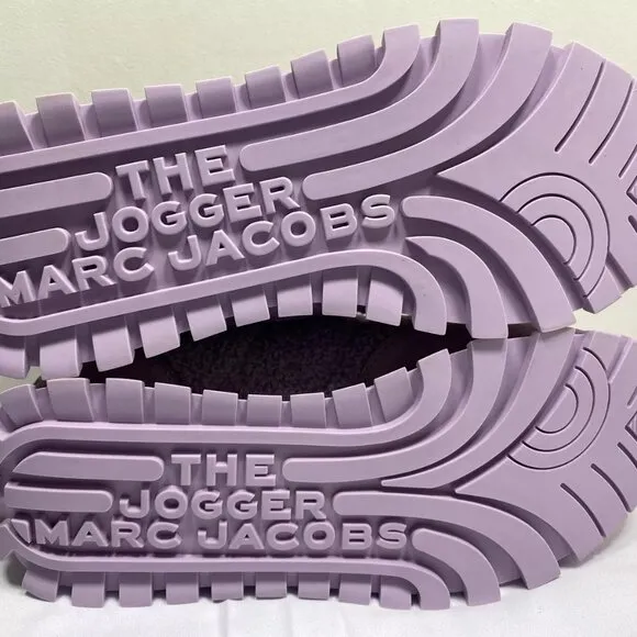 NEW MARC JACOBS Womens The Teddy Joggers Size 10 Sneakers Casual Low-Top Logo