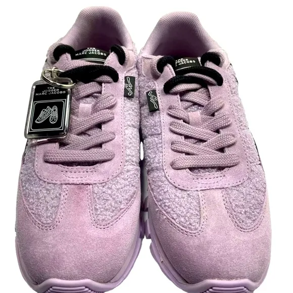 NEW MARC JACOBS Womens The Teddy Joggers Size 10 Sneakers Casual Low-Top Logo