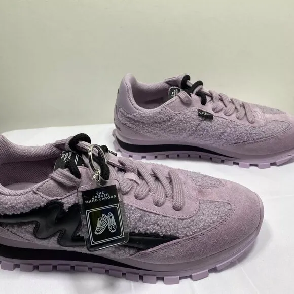 NEW MARC JACOBS Womens The Teddy Joggers Size 10 Sneakers Casual Low-Top Logo