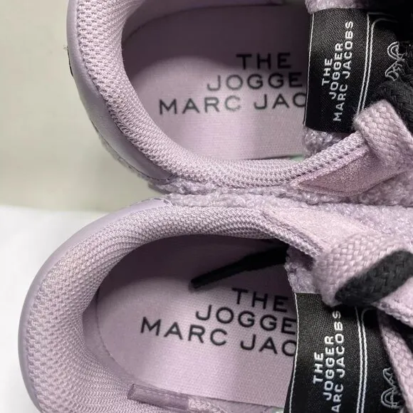 NEW MARC JACOBS Womens The Teddy Joggers Size 10 Sneakers Casual Low-Top Logo