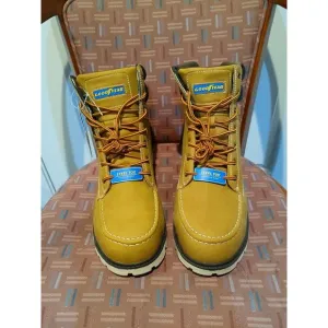 New Men's 13 Goodyear Penn Steel Toe Work Boots, Wheat,