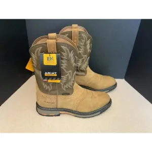 New! Mens ARIAT WORK WorkHog Soft Toe Pull-On Work/Western Boots. Size 15D.