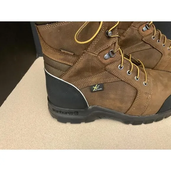 New! Mens Carhartt Rugged Flex WP Met Guard 8&quot; Comp Toe Work Boots. Size 12 Wide