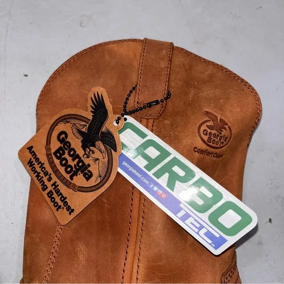 NEW Men’s Georgia Boot Carbo Tec Wellington Ranch Boots size 10.5 EE