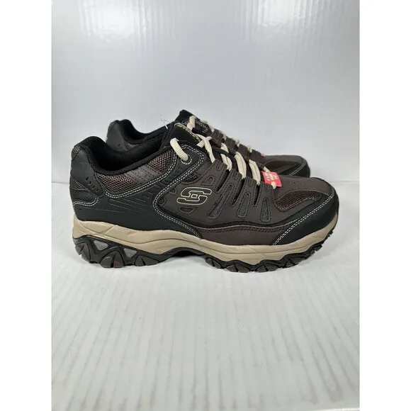 NEW Mens Skechers After Burn M. Fit Shoes Brown #50125EWW/BRTP Size 9 Extra Wide
