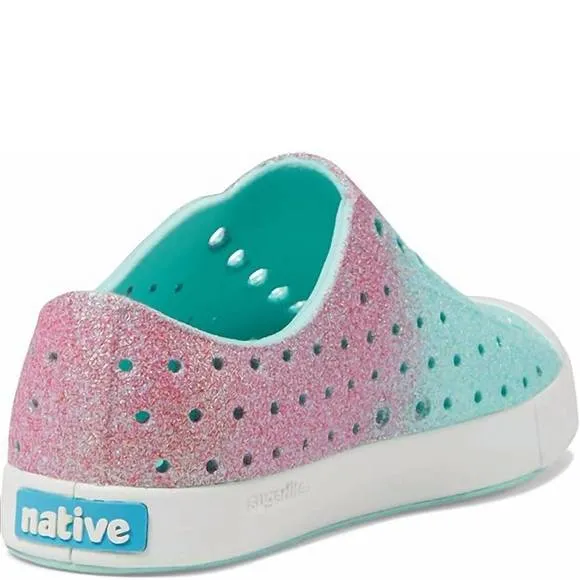 NEW NATIVE kid's jefferson bling shoes in hollywood hydrangea