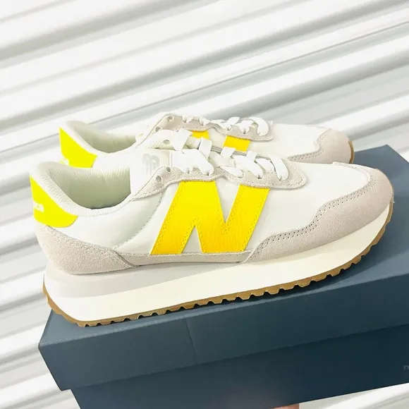 NEW New Balance 237 Casual Women's Sneakers Shoes White Yellow various sizes