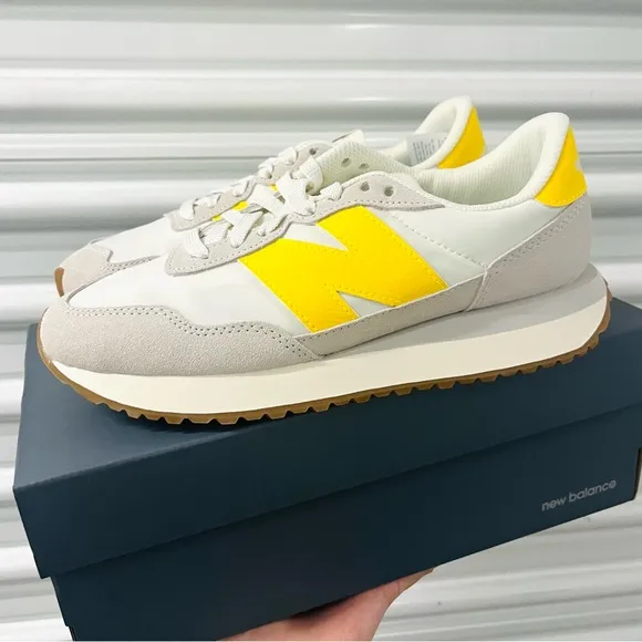 NEW New Balance 237 Casual Women's Sneakers Shoes White Yellow various sizes