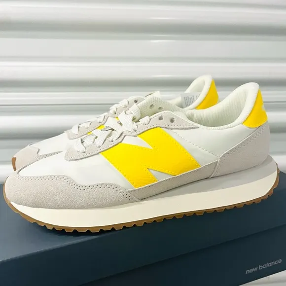 NEW New Balance 237 Casual Women's Sneakers Shoes White Yellow various sizes