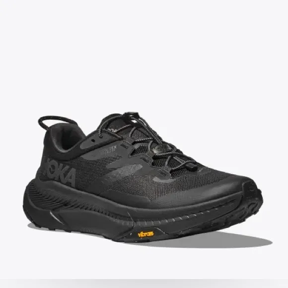 NEW NIB HOKA Men's Transport GTX Shoes in Black/Black - Size 9.5 D