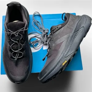 NEW NIB HOKA Men's Transport GTX Shoes in Black/Black - Size 9.5 D
