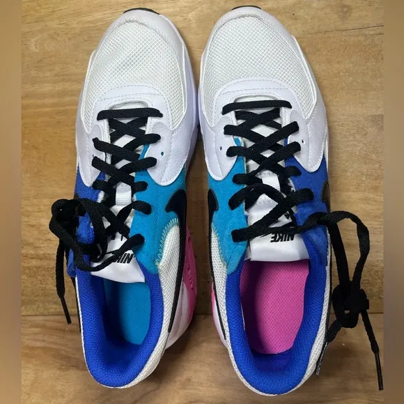 NEW Nike Air Max Excee Womens Size 7 (5.5Y) Shoes Sneakers White Royal Fuchsia
