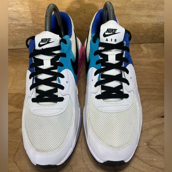 NEW Nike Air Max Excee Womens Size 7 (5.5Y) Shoes Sneakers White Royal Fuchsia