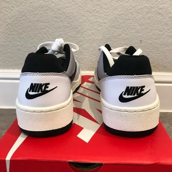 New Nike Full Force Low Casual Sneakers White Black Men’s Shoes Size 9