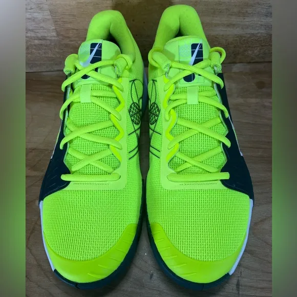 NEW Nike Zoom Challenge Mens Sz 10.5 Pickleball Shoes Sneakers Volt Armory Navy