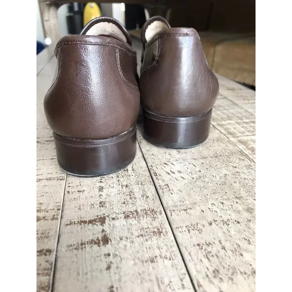 NEW NUNN BUSH Men Brown Leather Loafers Slip On Dress Shoes US 13 M Made Italy