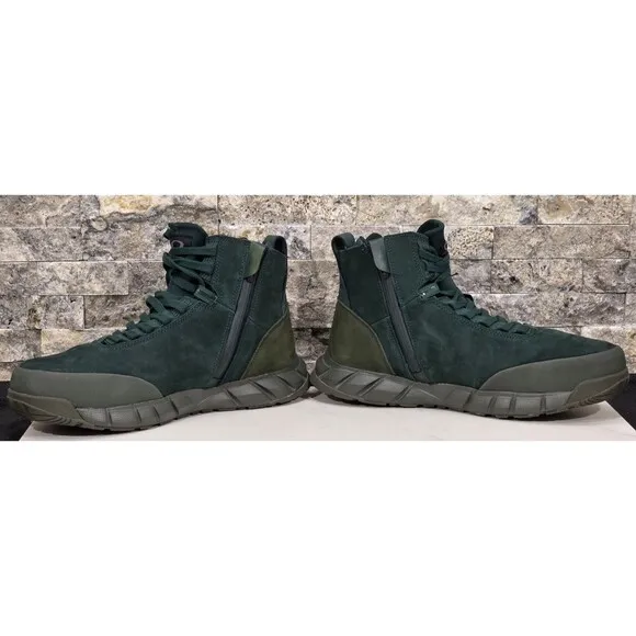 NEW Oakley Men's Coyote Mid Zip Boots Hunter Green Lace-Up Shoes US 14 Outdoor