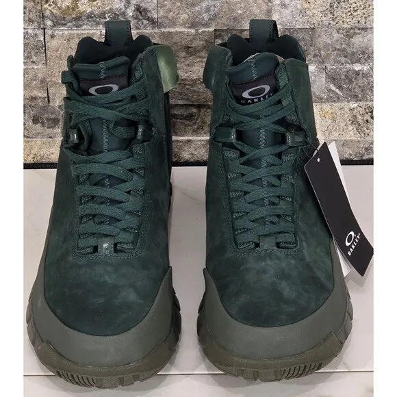 NEW Oakley Men's Coyote Mid Zip Boots Hunter Green Lace-Up Shoes US 14 Outdoor