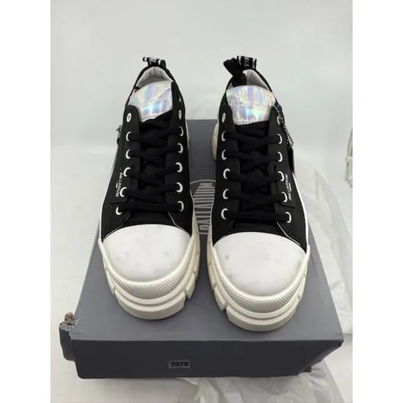 NEW Palladium Revolt Lo Tx Platform Boots 97243-016-M Black White Womens Size 7