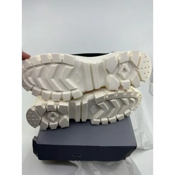 NEW Palladium Revolt Lo Tx Platform Boots 97243-016-M Black White Womens Size 7