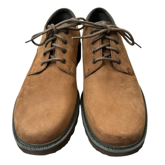 New Rockport Men's Northfield Espresso Nubuck Leather Waterproof Oxford Shoes 13