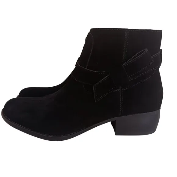 NEW Skechers Women's Texas-Westernville Boot Black Suede Leather Zip Up Size 10