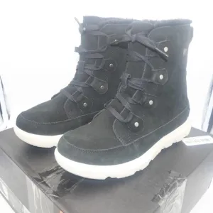 NEW Sorel Explorer II Next Boot  Women's 7.5  BLACK Sea Salt White