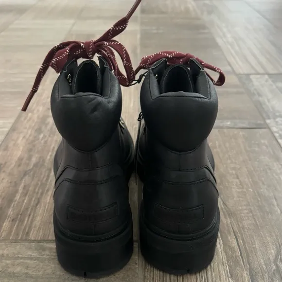 New Sorel Lennox Hiker Boots Women’s Waterproof Black Leather size 8