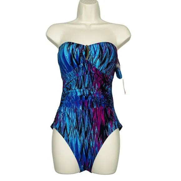 NEW! Spanx Wavelength Swim One Piece Beach Shapewear Strap Adjustable - 8