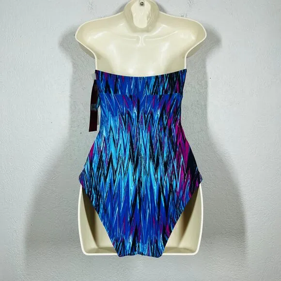 NEW! Spanx Wavelength Swim One Piece Beach Shapewear Strap Adjustable - 8