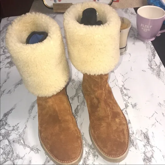 New Stuart Weitzman foldable suede boots 👢