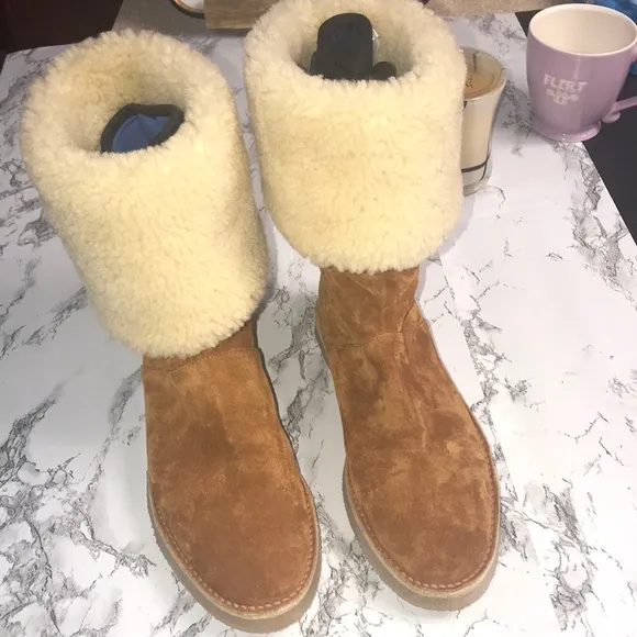 New Stuart Weitzman foldable suede boots 👢