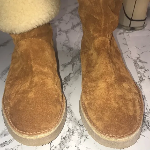 New Stuart Weitzman foldable suede boots 👢