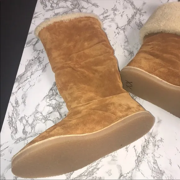 New Stuart Weitzman foldable suede boots 👢