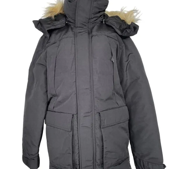 NEW SUPERDRY XPD Everest Parka Black Size S Hooded Insulated Full Zip Coat