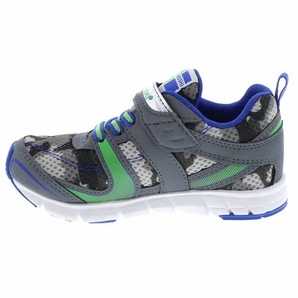 NEW TSUKIHOSHI kids velocity sneaker in grey/camo