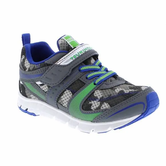 NEW TSUKIHOSHI kids velocity sneaker in grey/camo