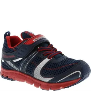 NEW TSUKIHOSHI kids velocity sneaker in navy/red