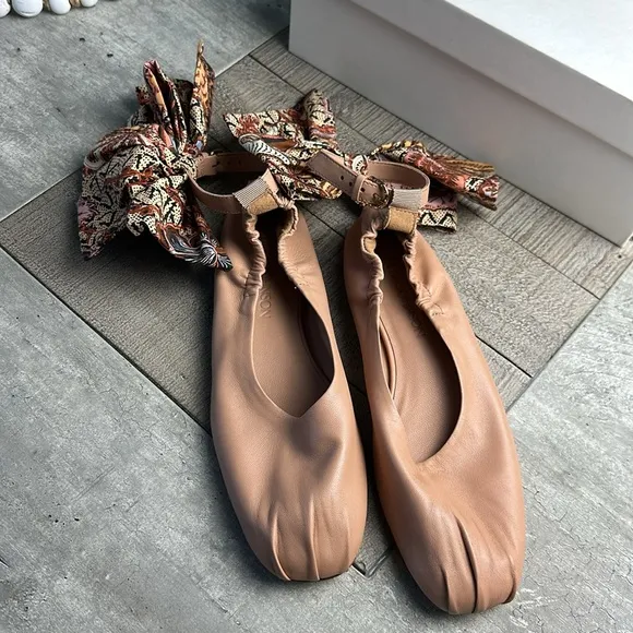NEW Ulla Johnson Eliza Bow Ballet Flat Shoes!!
